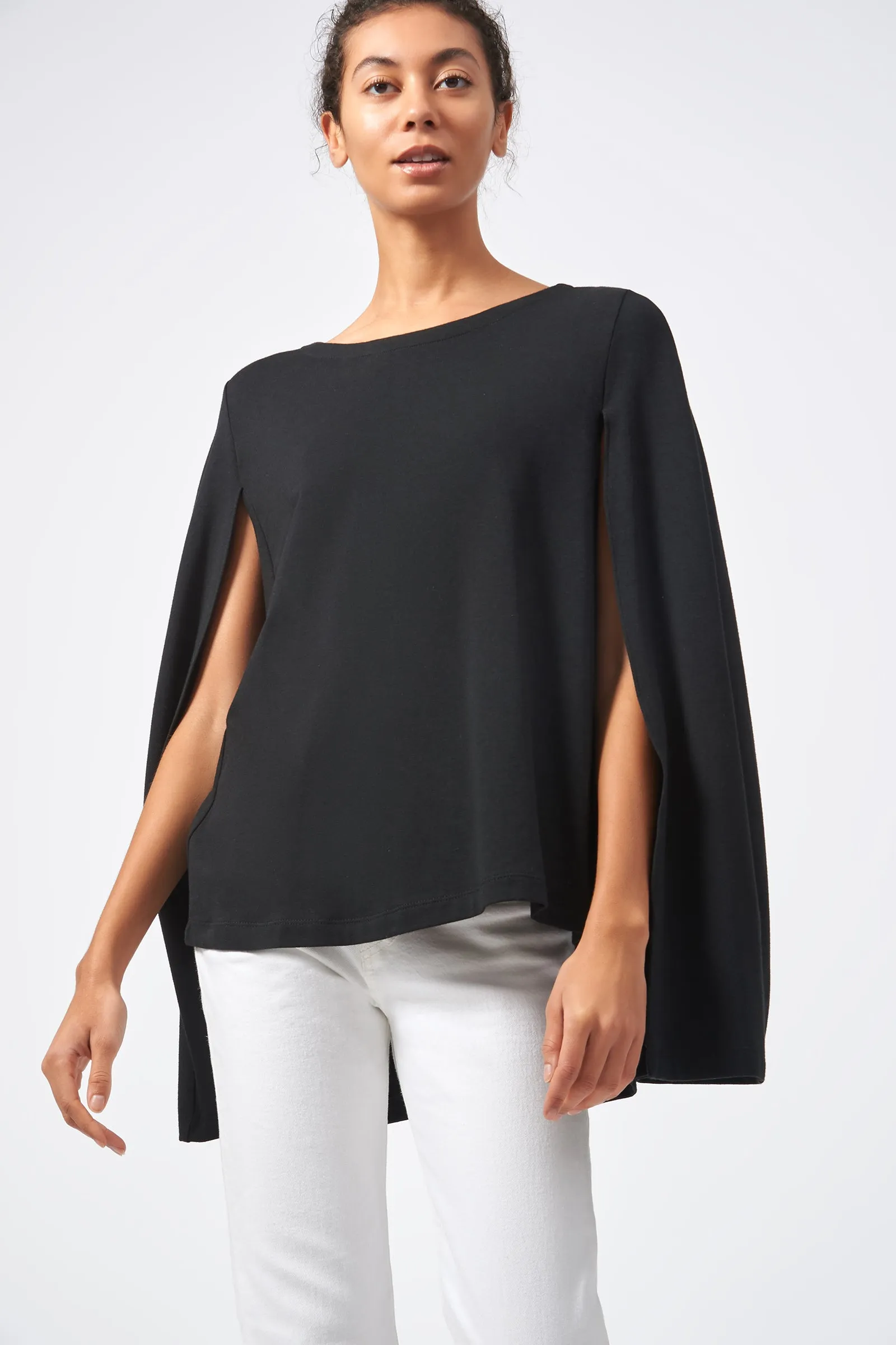 Cape Sweatshirt - Black