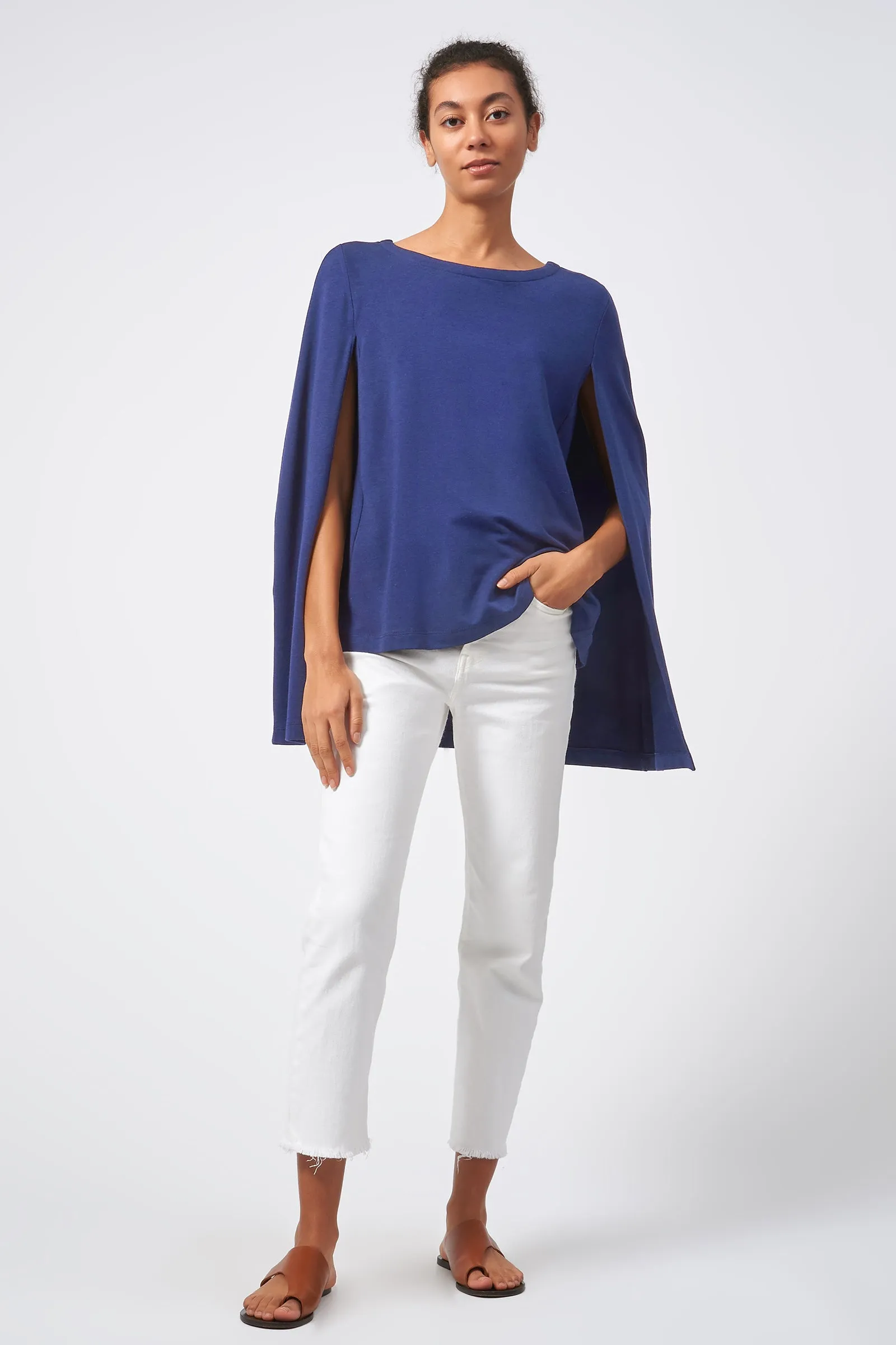 Cape Sweatshirt - Blue