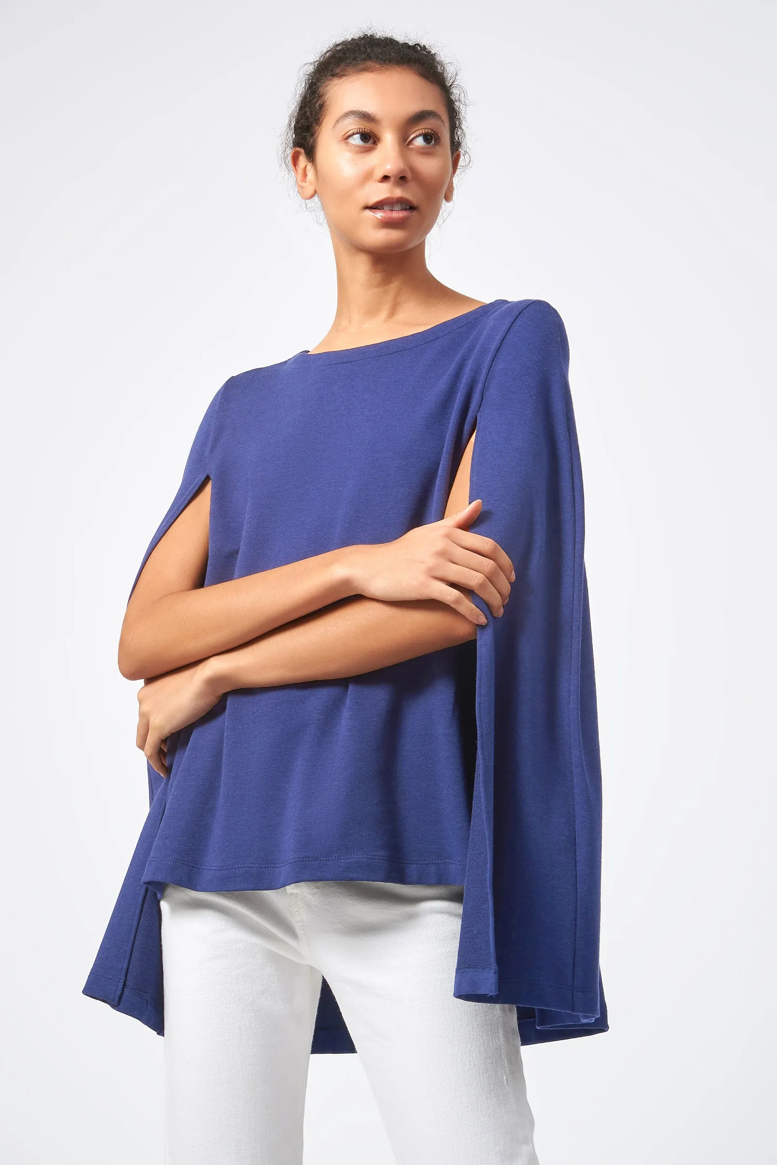 Cape Sweatshirt - Blue