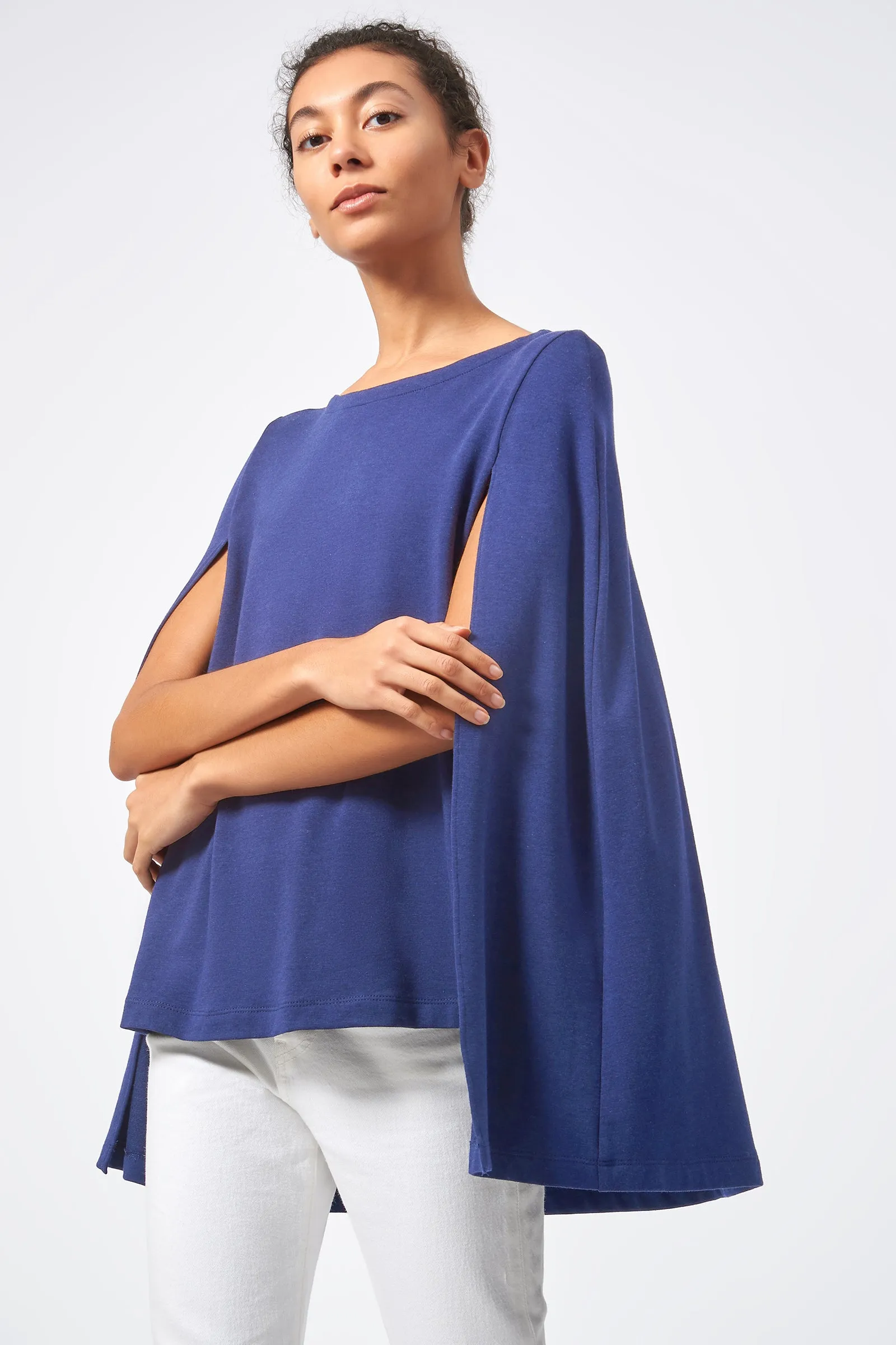 Cape Sweatshirt - Blue