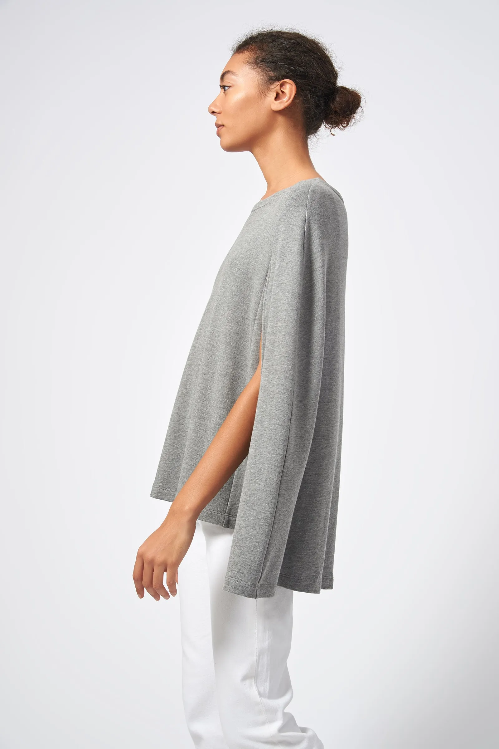 Cape Sweatshirt - Heather Grey