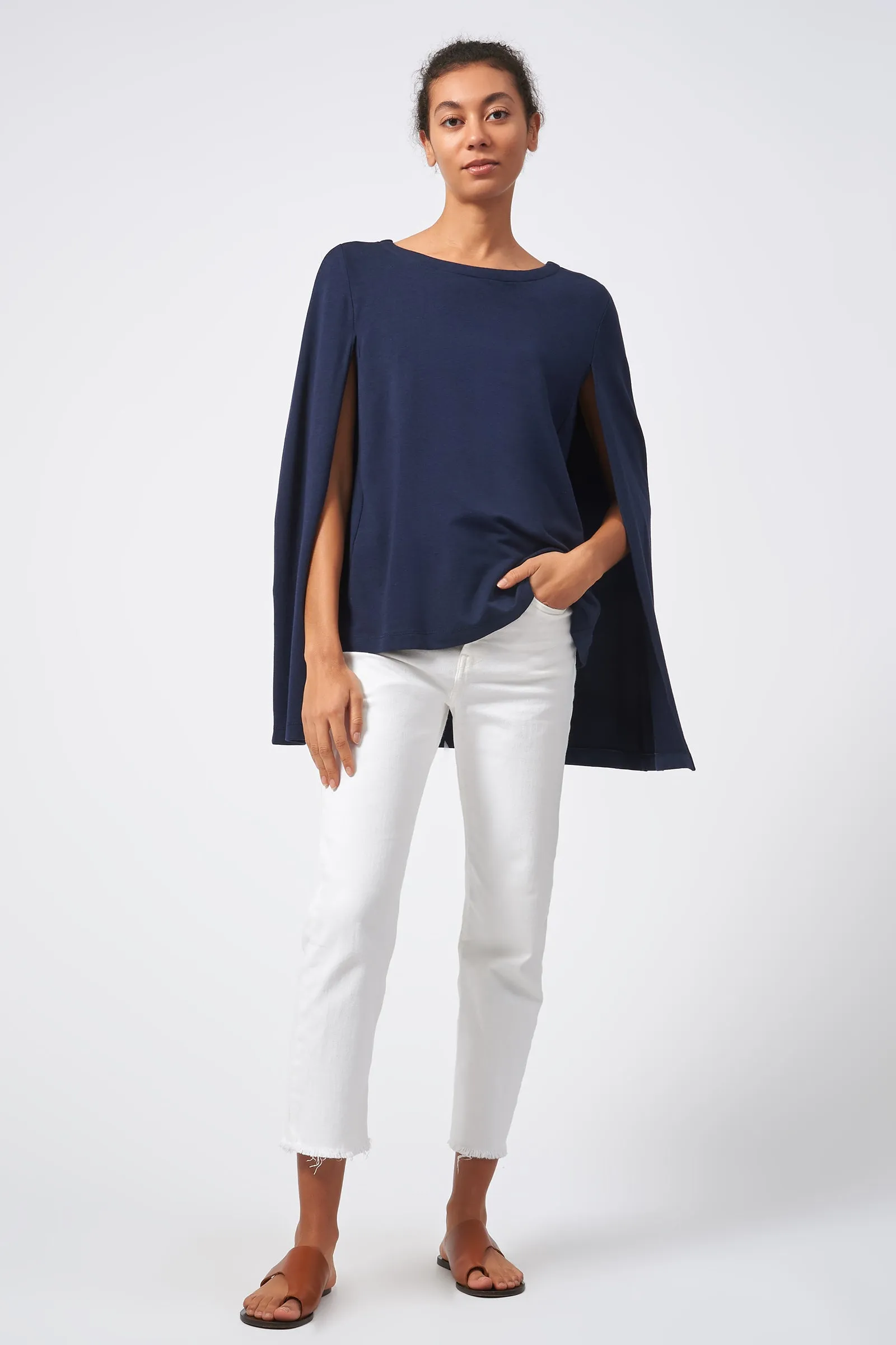 Cape Sweatshirt - Navy
