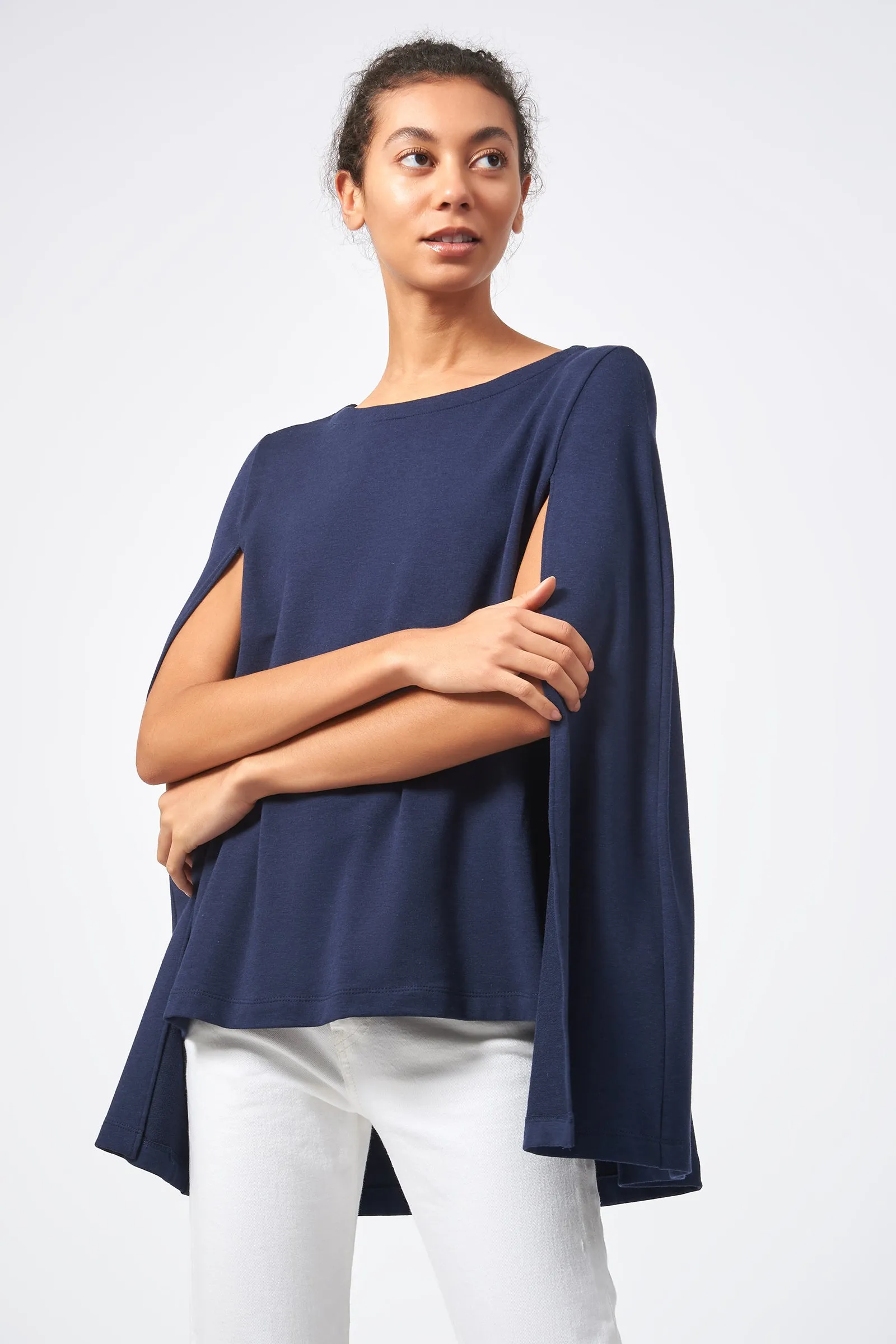 Cape Sweatshirt - Navy