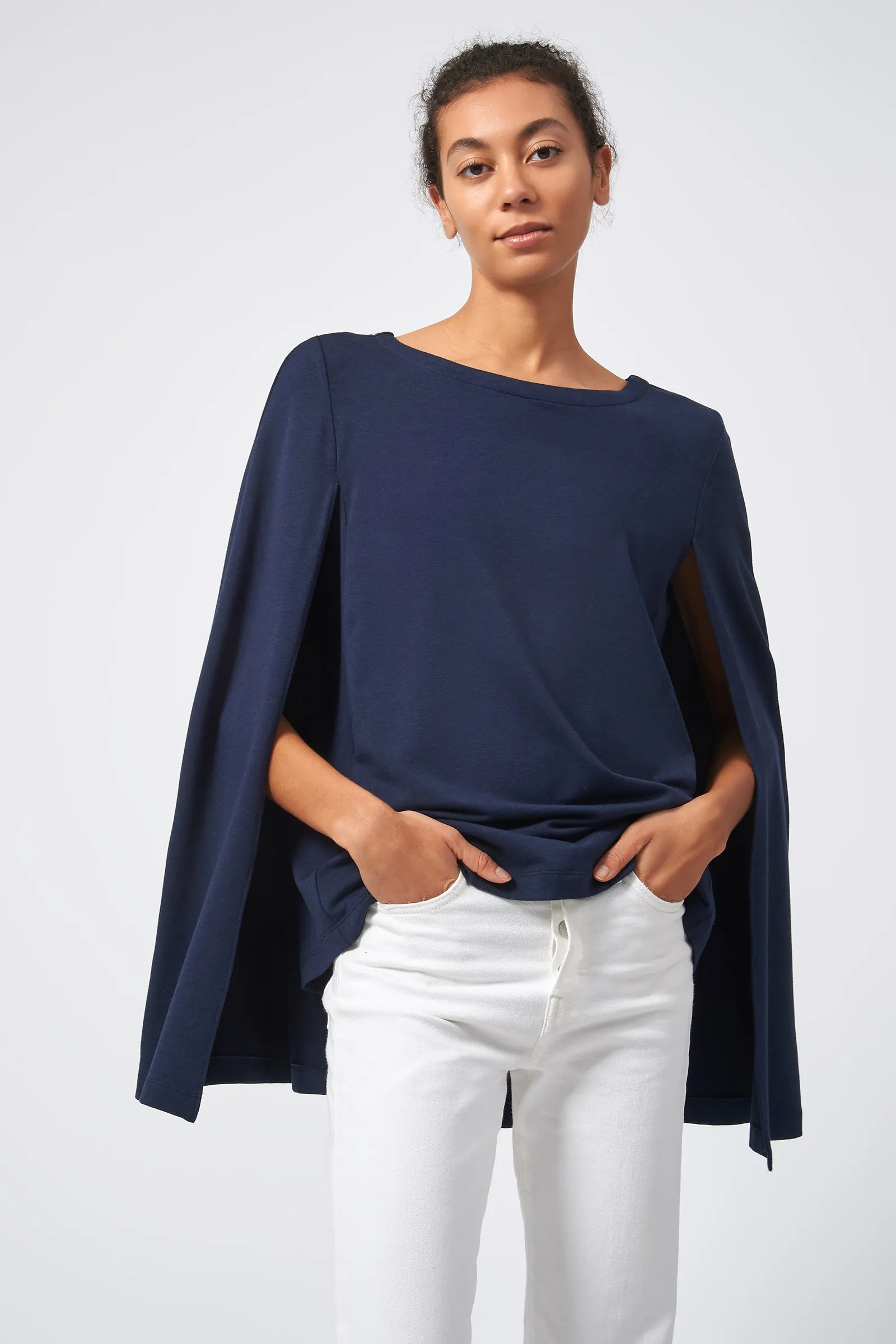 Cape Sweatshirt - Navy