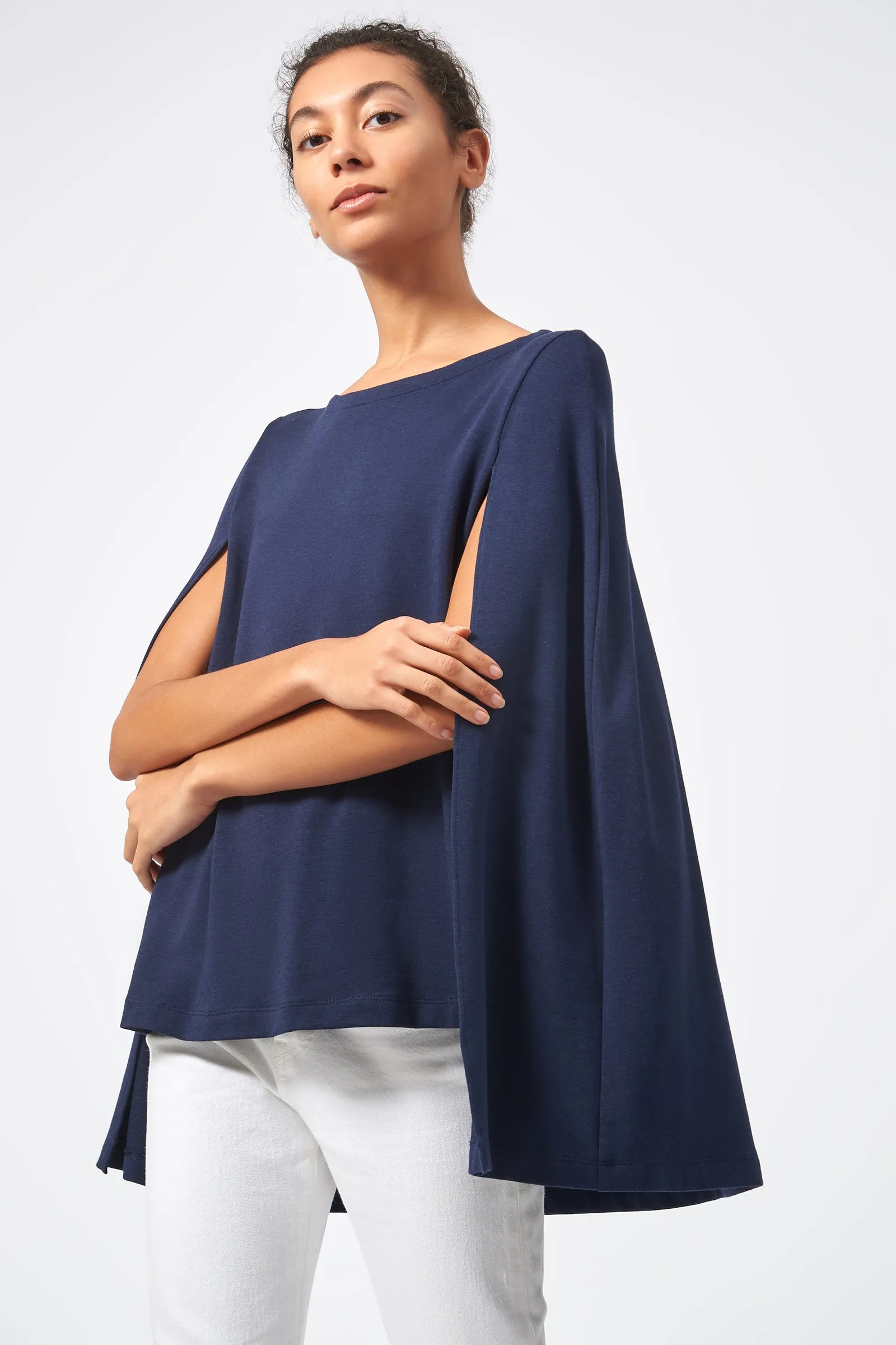Cape Sweatshirt - Navy