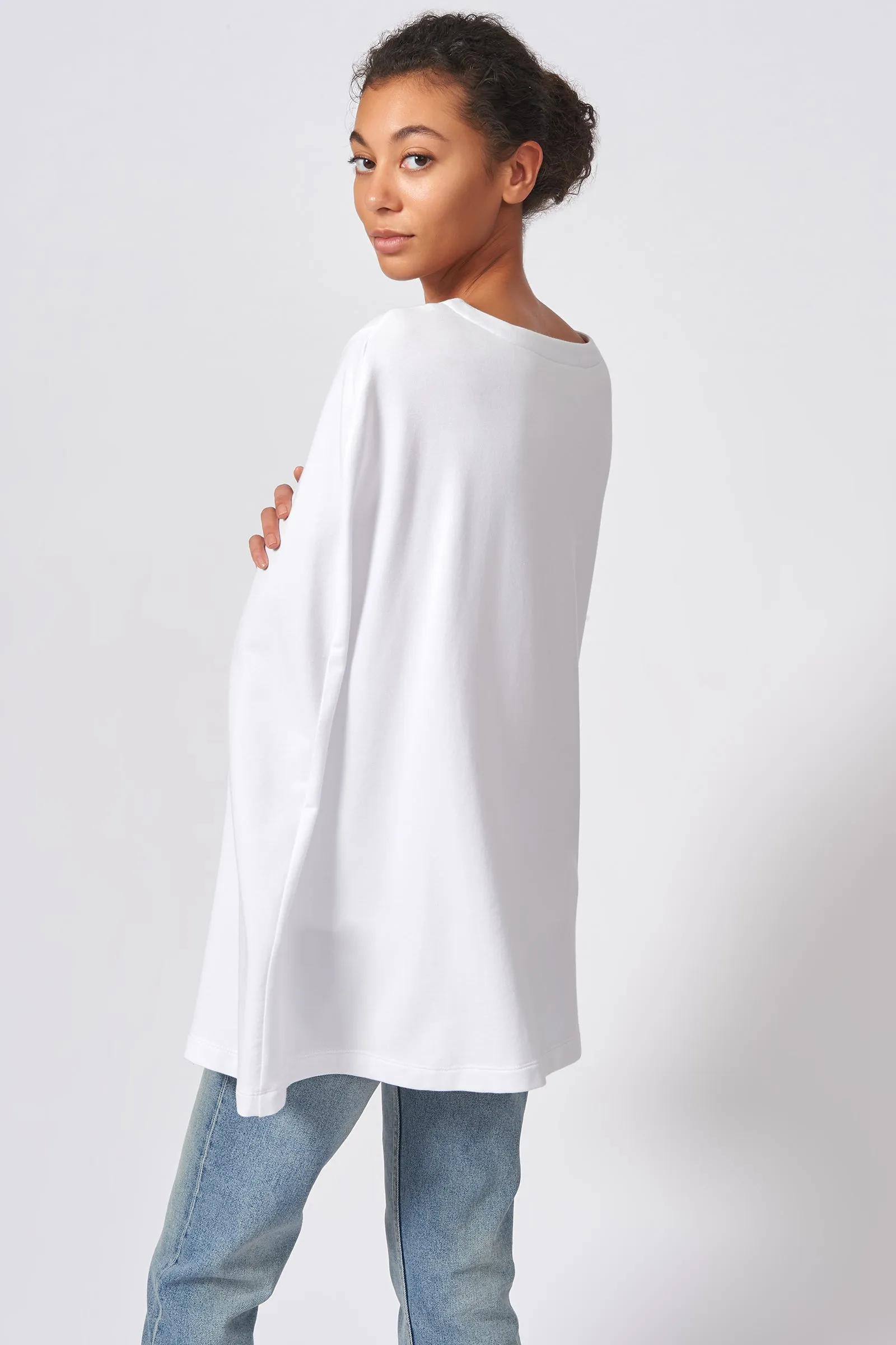Cape Sweatshirt - White