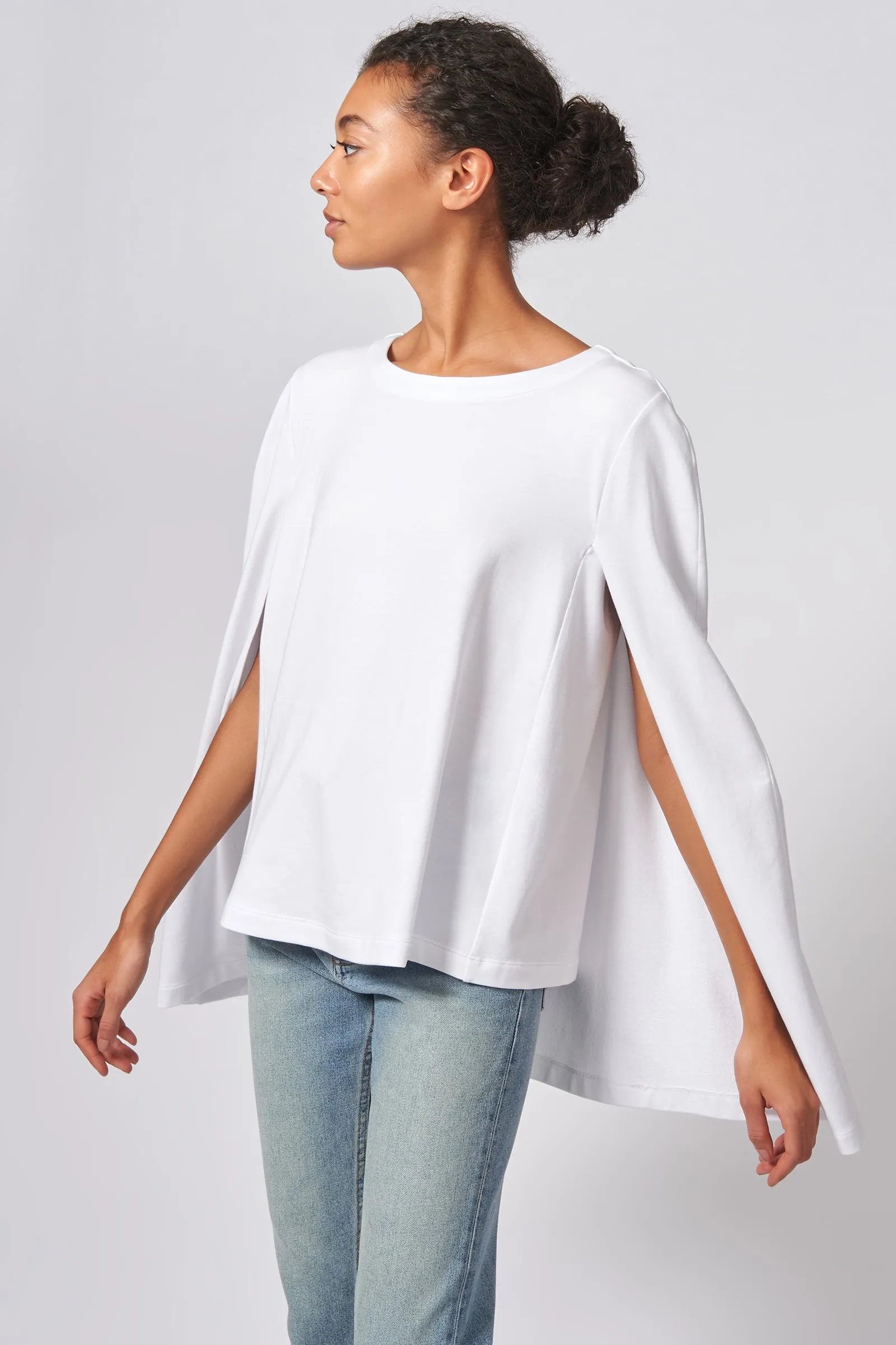 Cape Sweatshirt - White