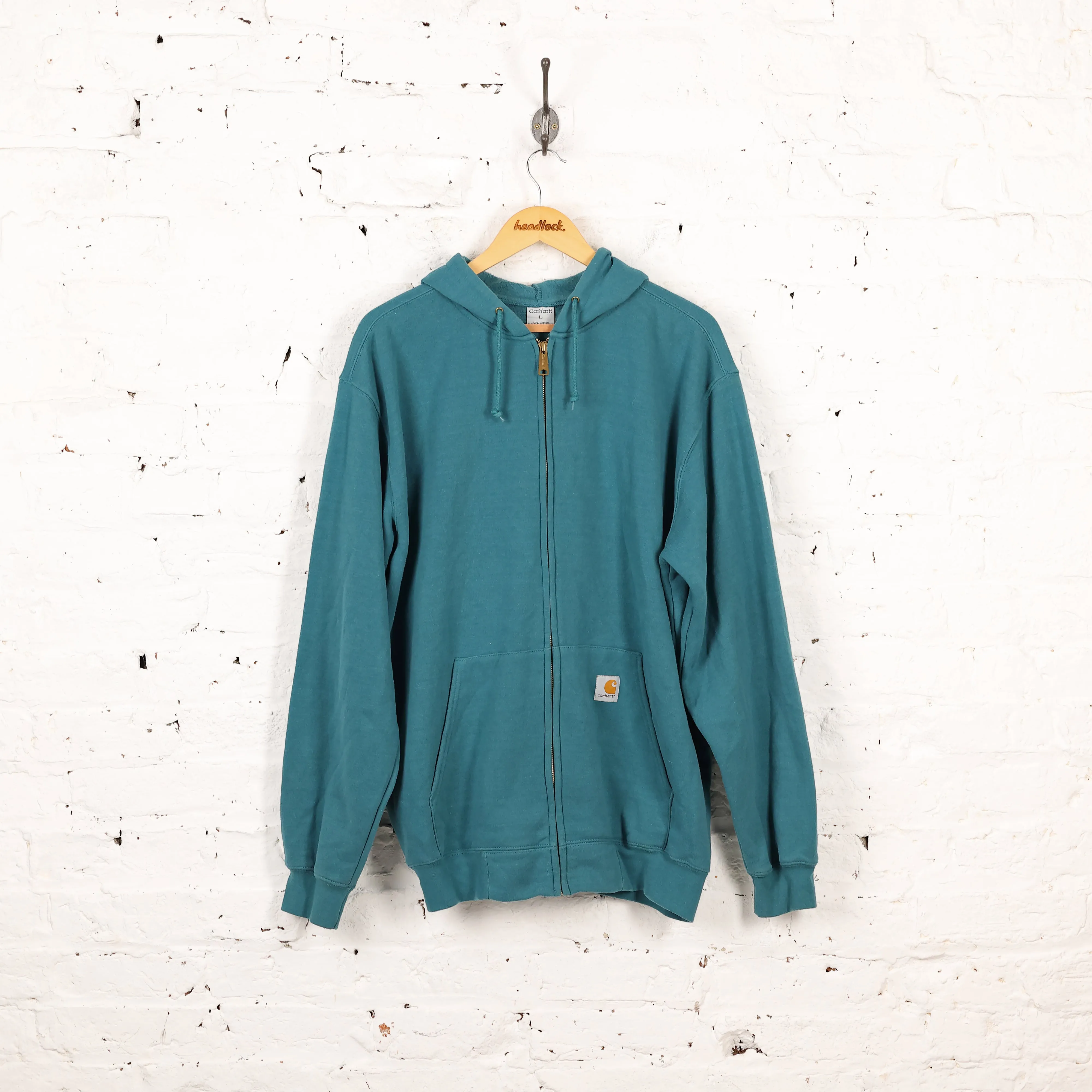 Carhartt Full Zip Hoodie - Green - L