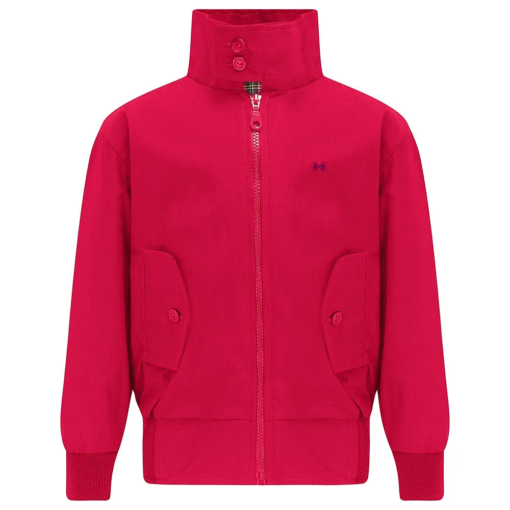 Carnaby Boys Bomber Jacket - Pillar Box Red
