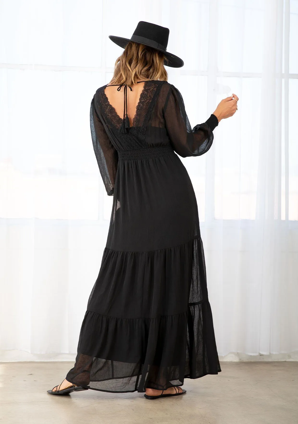Casablanca Lace Maxi Dress