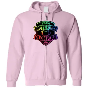 Chatty Fam Brute Force Glomping Rainbow Unisex Zip Hoodie