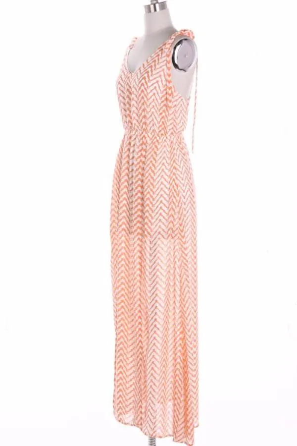 Chevron Maxi Dress