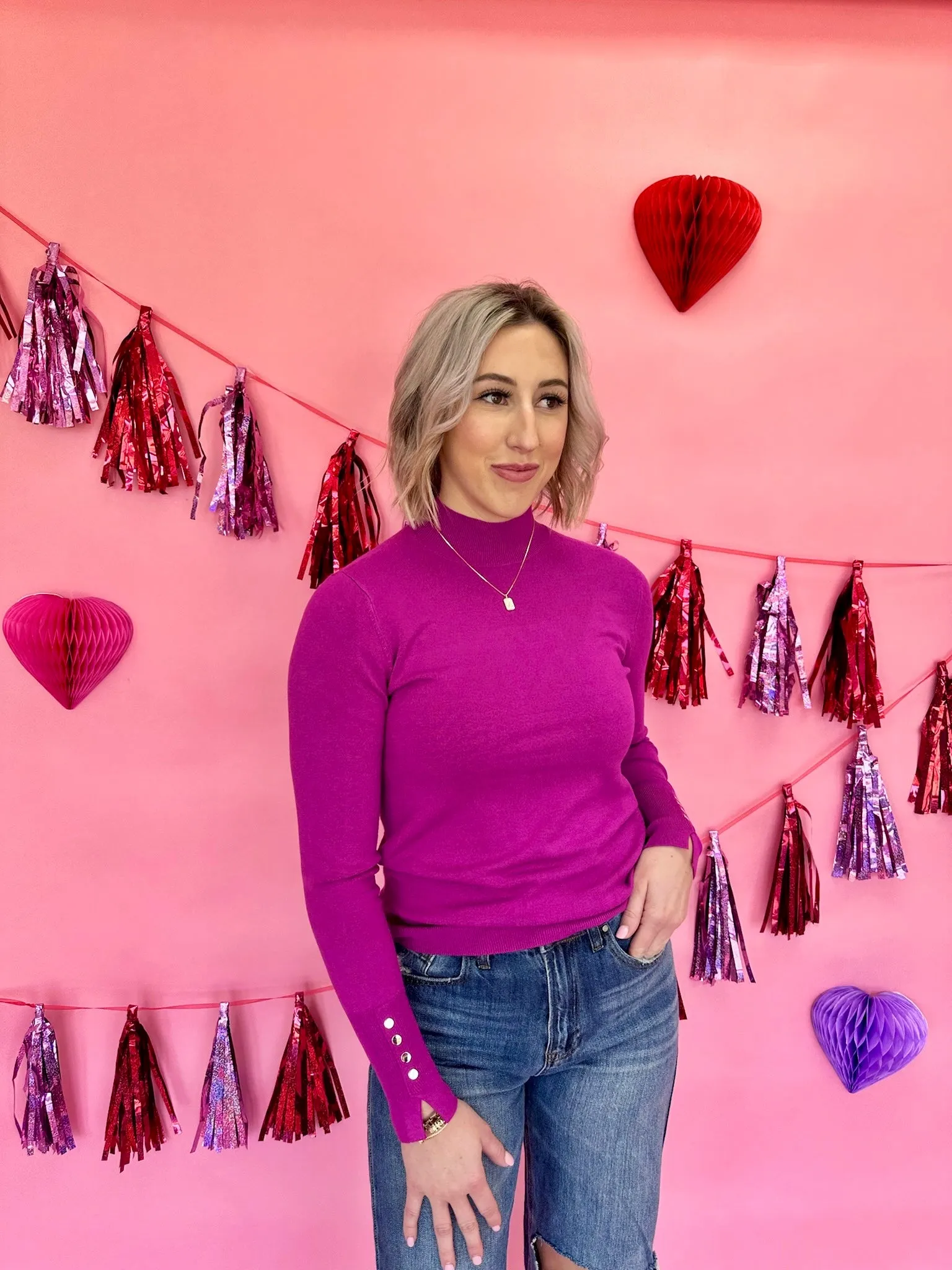 Clara Mock Neck Sweater