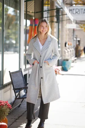 Conway Plush Coat-Classic Heather Grey