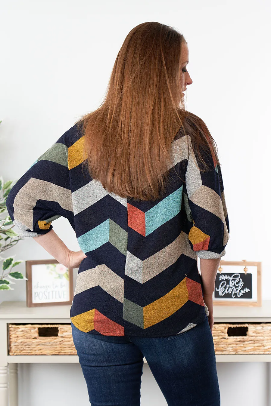 Crushing It Chevron Tunic
