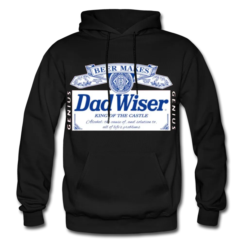 Dad Wiser Beer Father's Day Premium Adult Pullover Hoodie