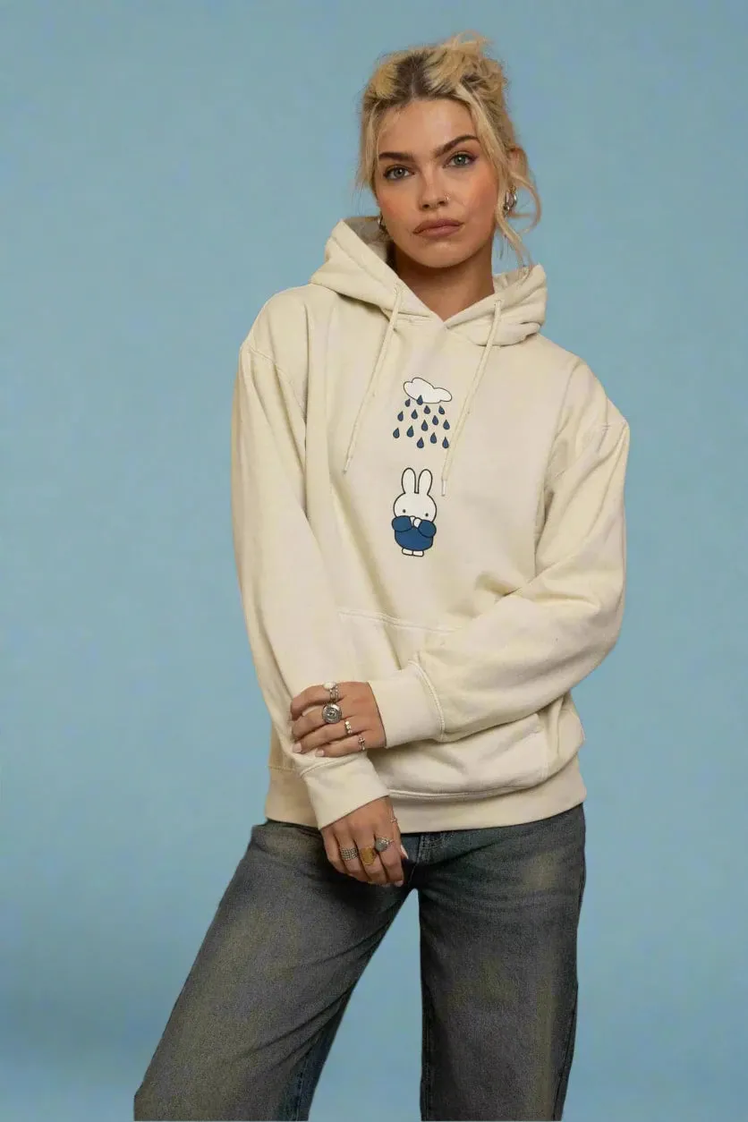Daisy Street x Miffy Raindrops Natural Hoodie