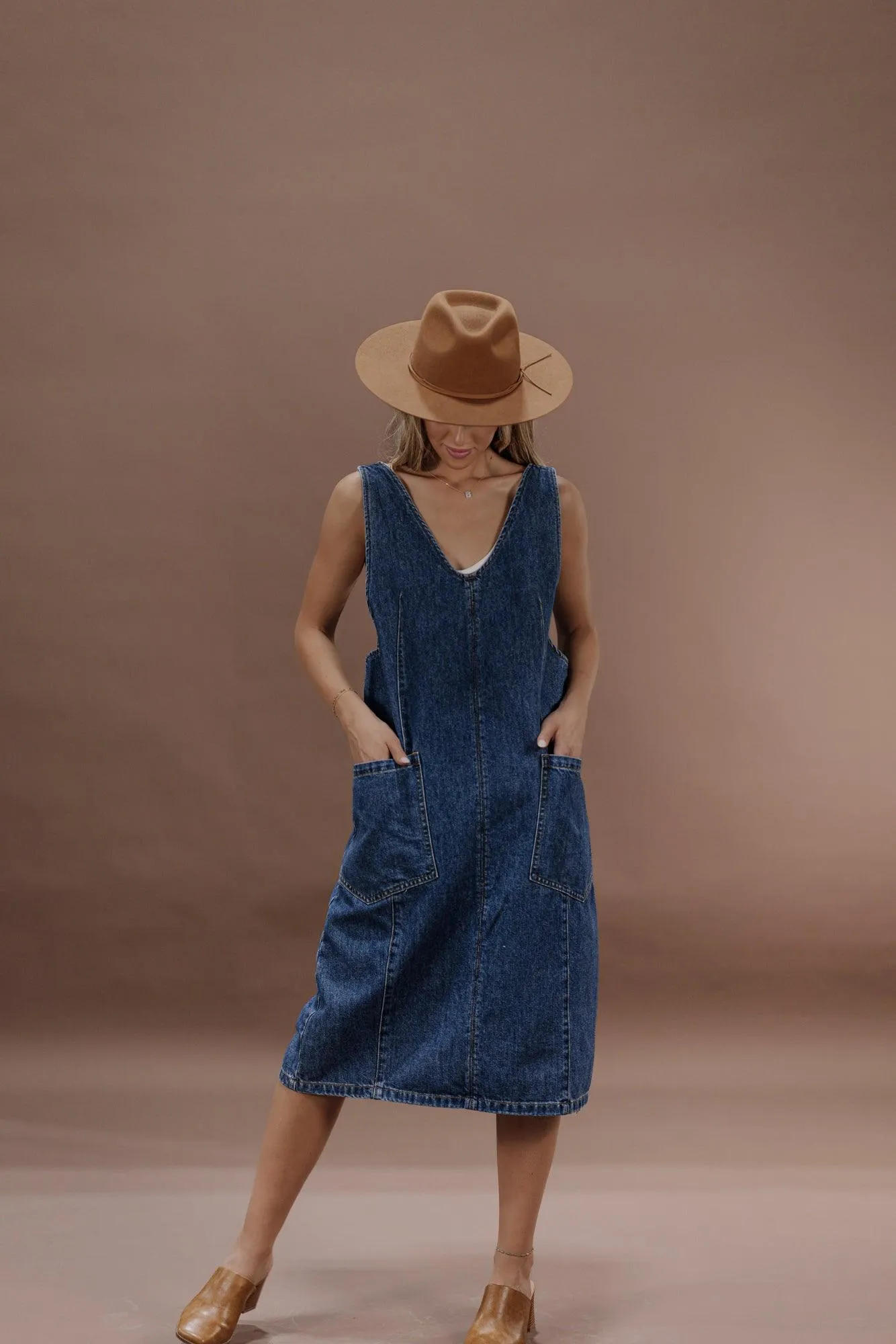 Darcy Denim Overall Dress