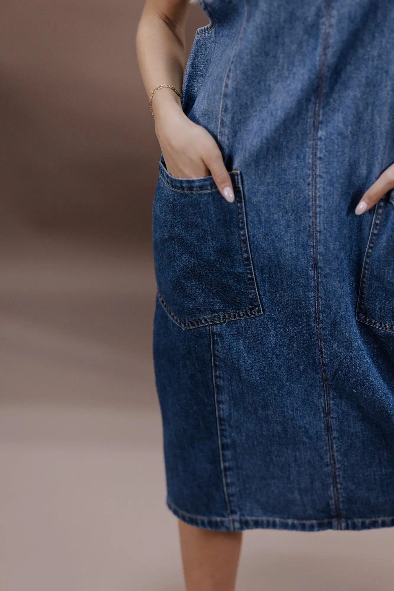 Darcy Denim Overall Dress