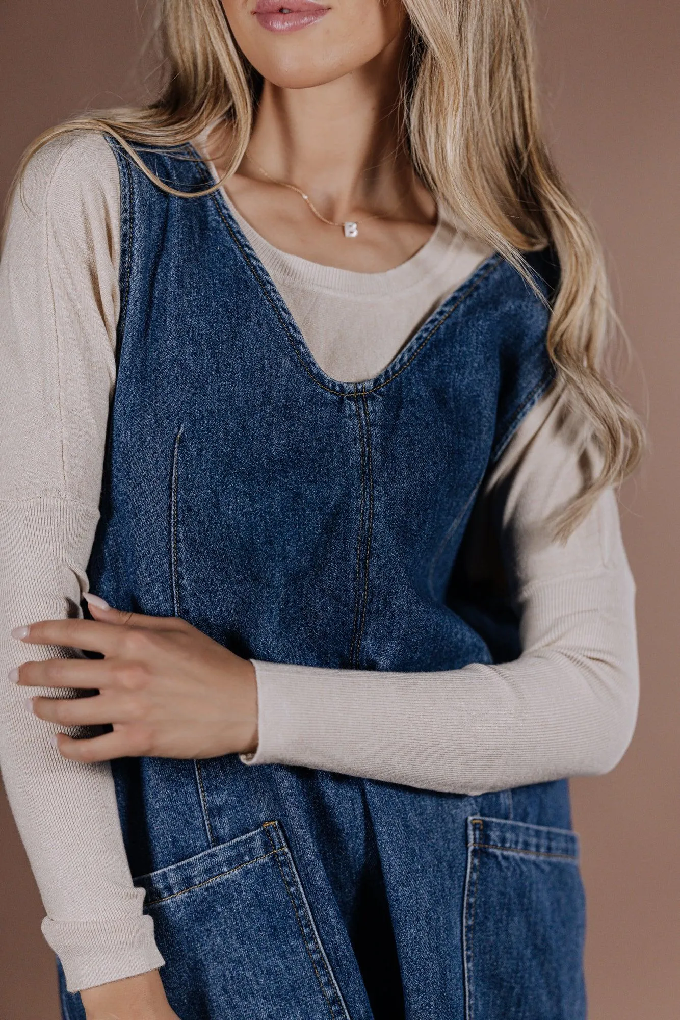 Darcy Denim Overall Dress