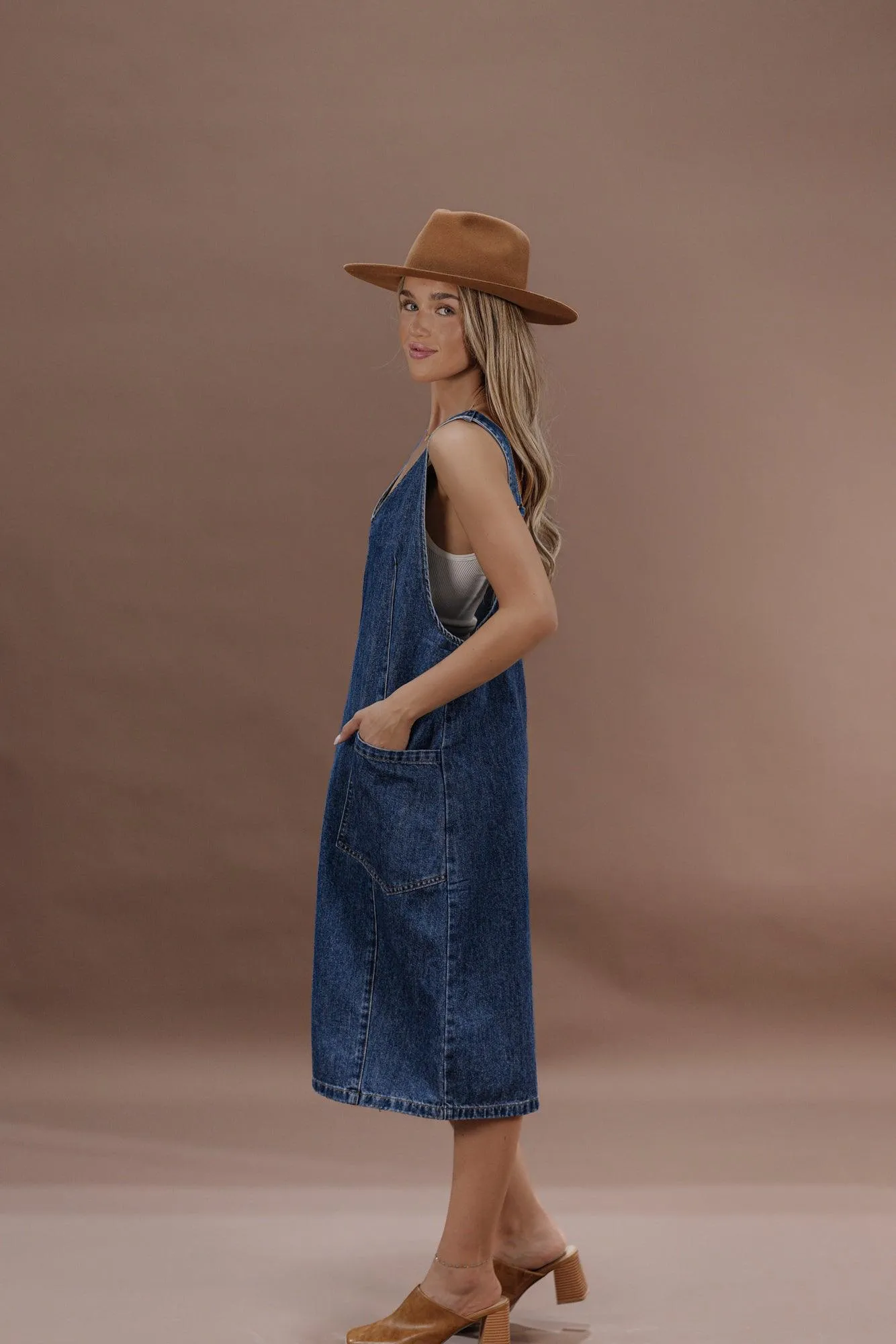 Darcy Denim Overall Dress