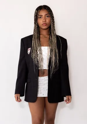 Dark Gray Plaid SID Blazer