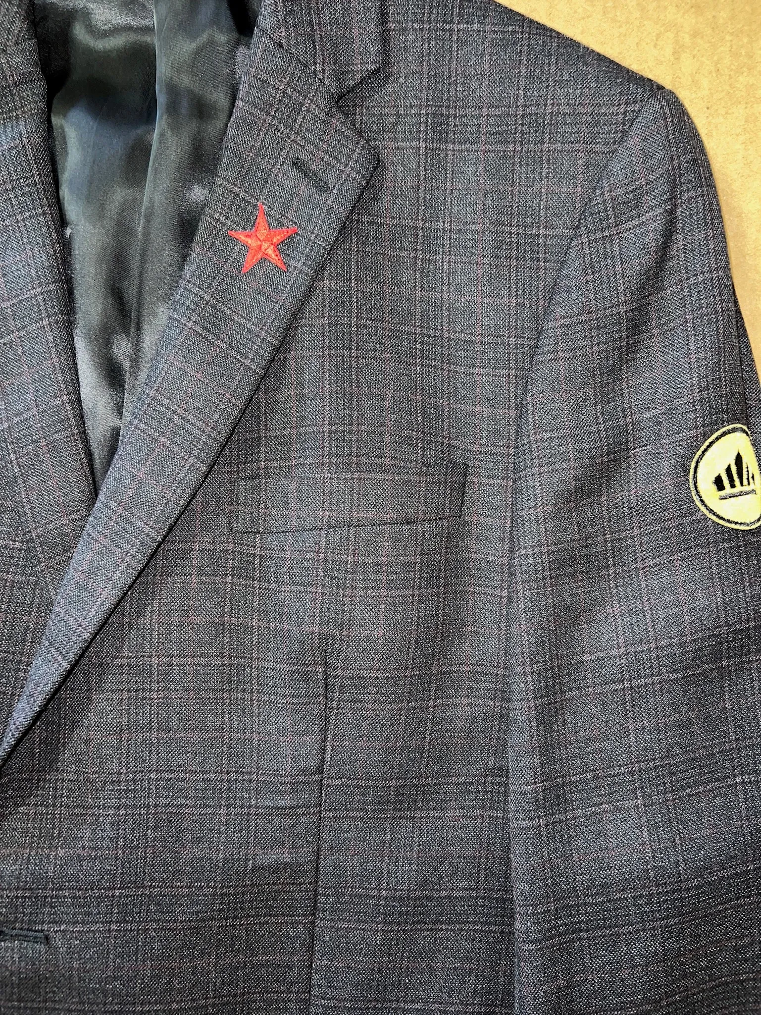 Dark Gray Plaid SID Blazer