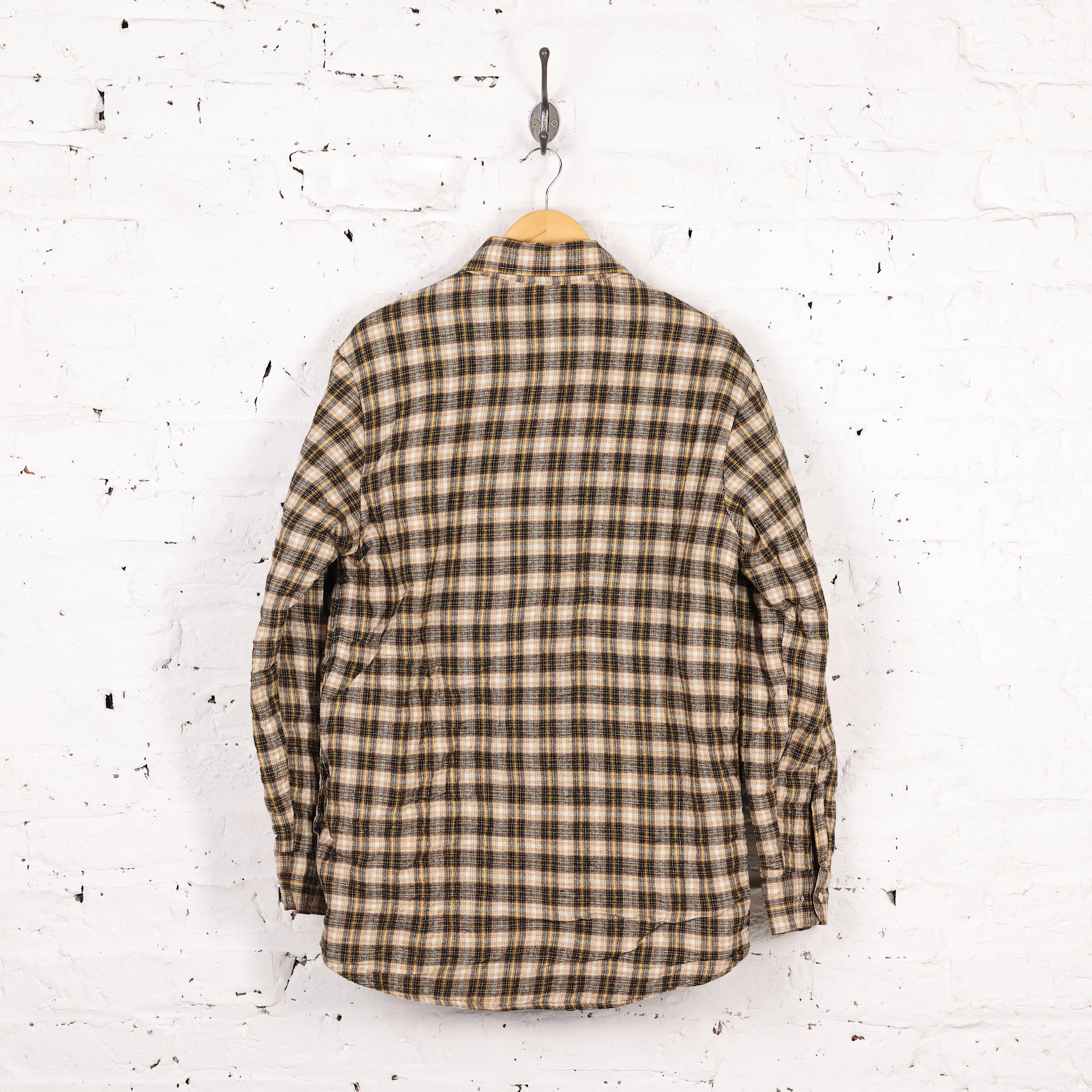 Dickies Check Quilted Over Shirt - Yellow - M