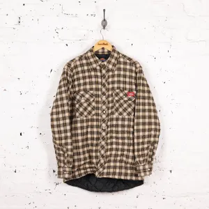 Dickies Check Quilted Over Shirt - Yellow - M