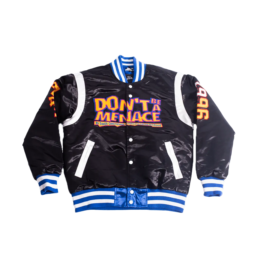 DONT BE A MENACE SATIN JACKET (BLACK)