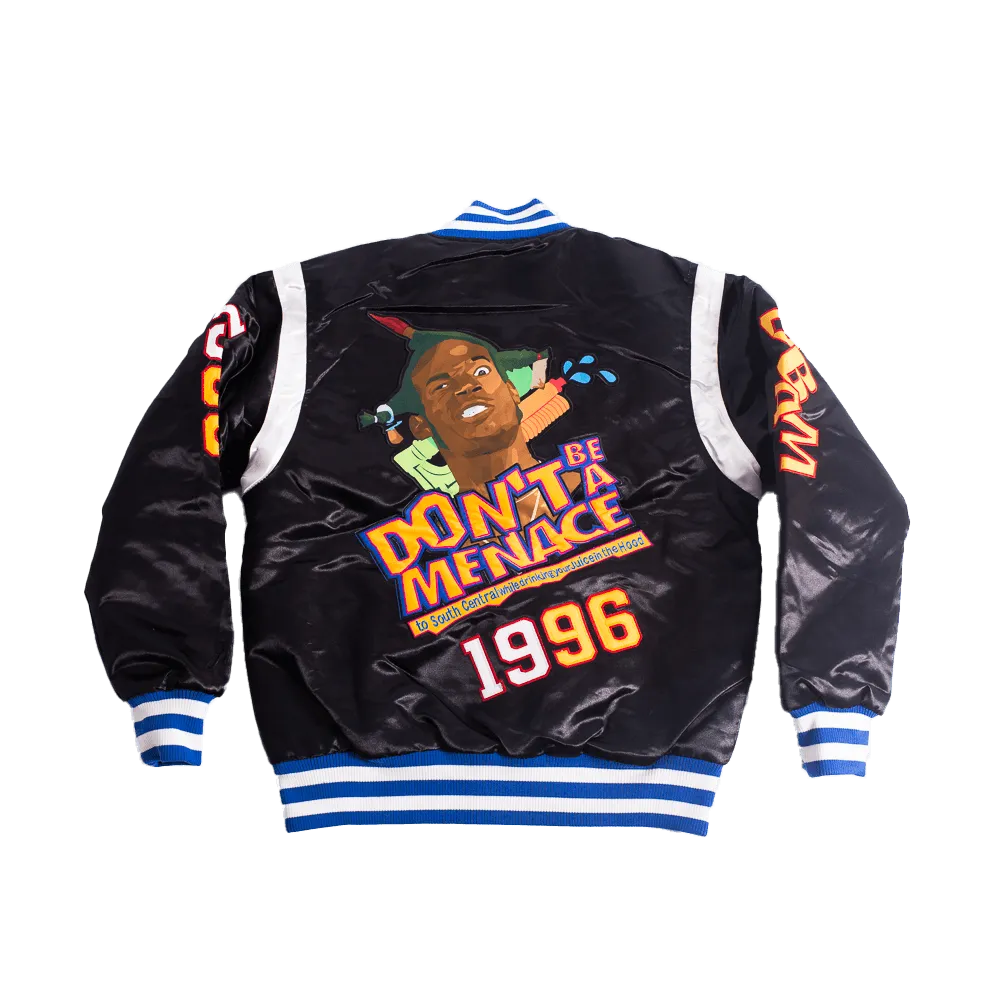 DONT BE A MENACE SATIN JACKET (BLACK)