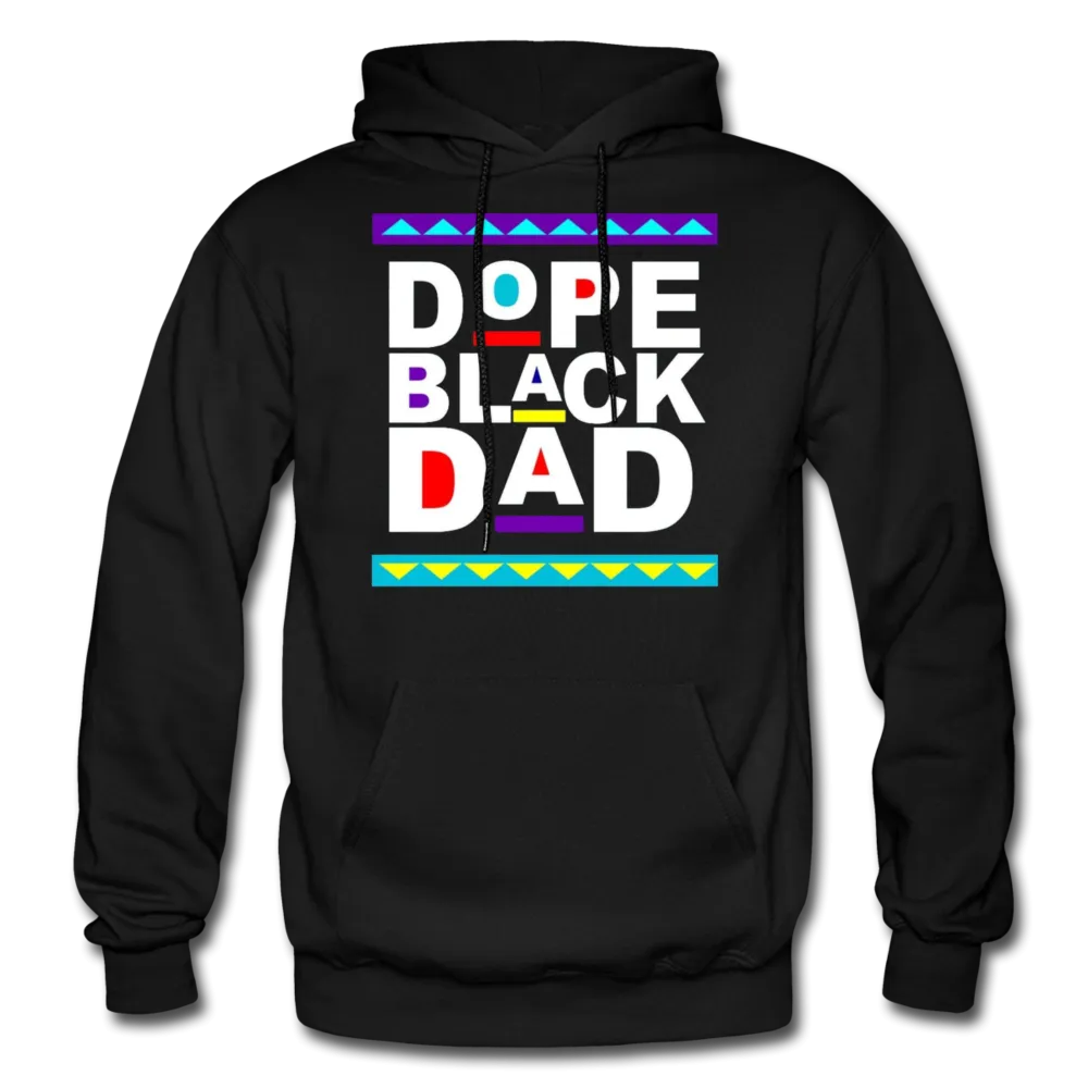 Dope Black Dad Father's Day Adult Premium Pullover Hoodie