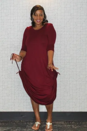 Draw Me In Drawstring Dress