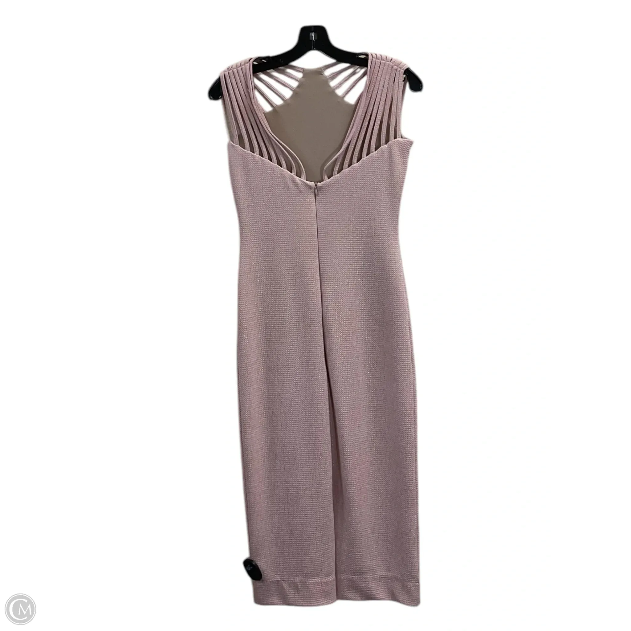 Dress Party Midi By Dress The Population In Pink, Size: M