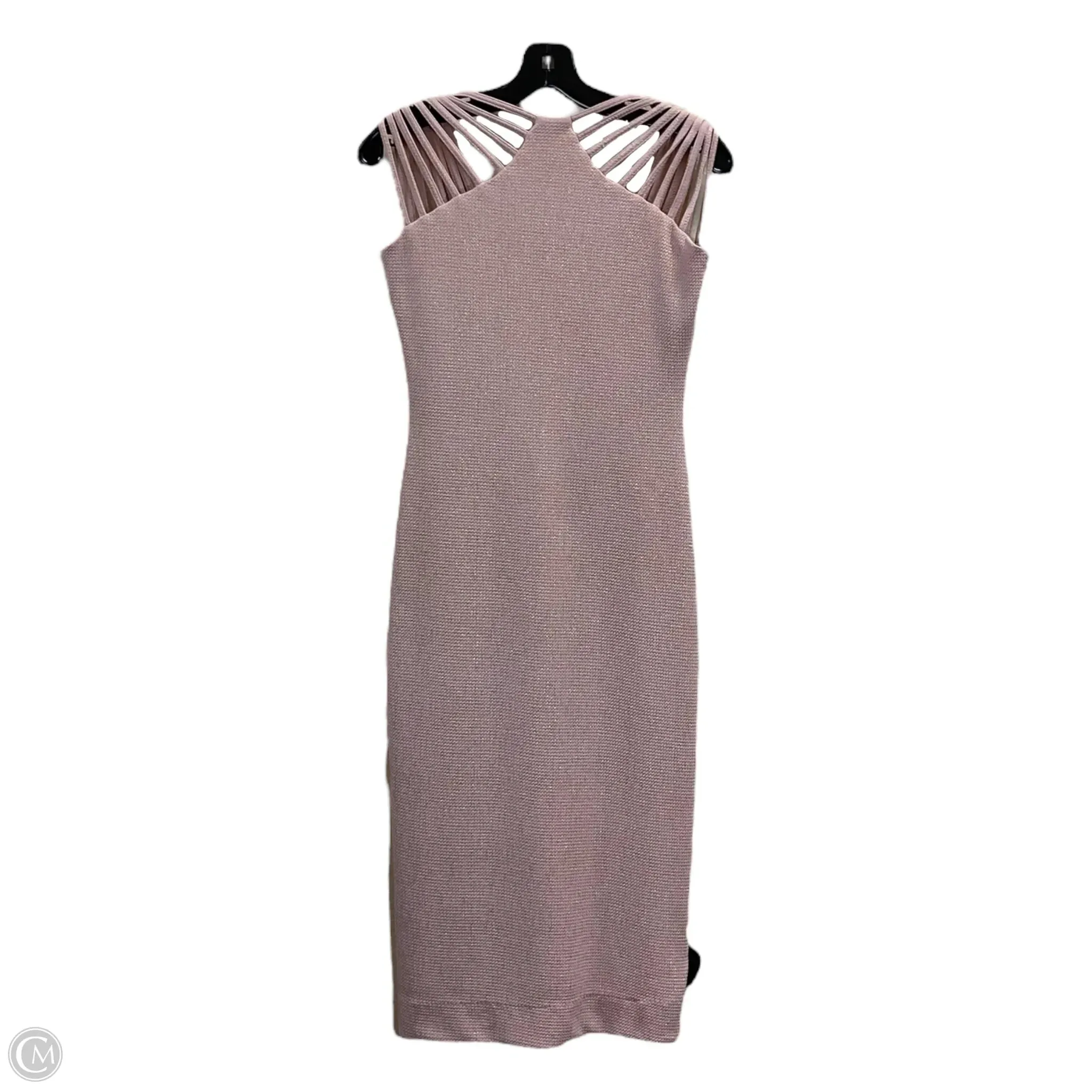 Dress Party Midi By Dress The Population In Pink, Size: M