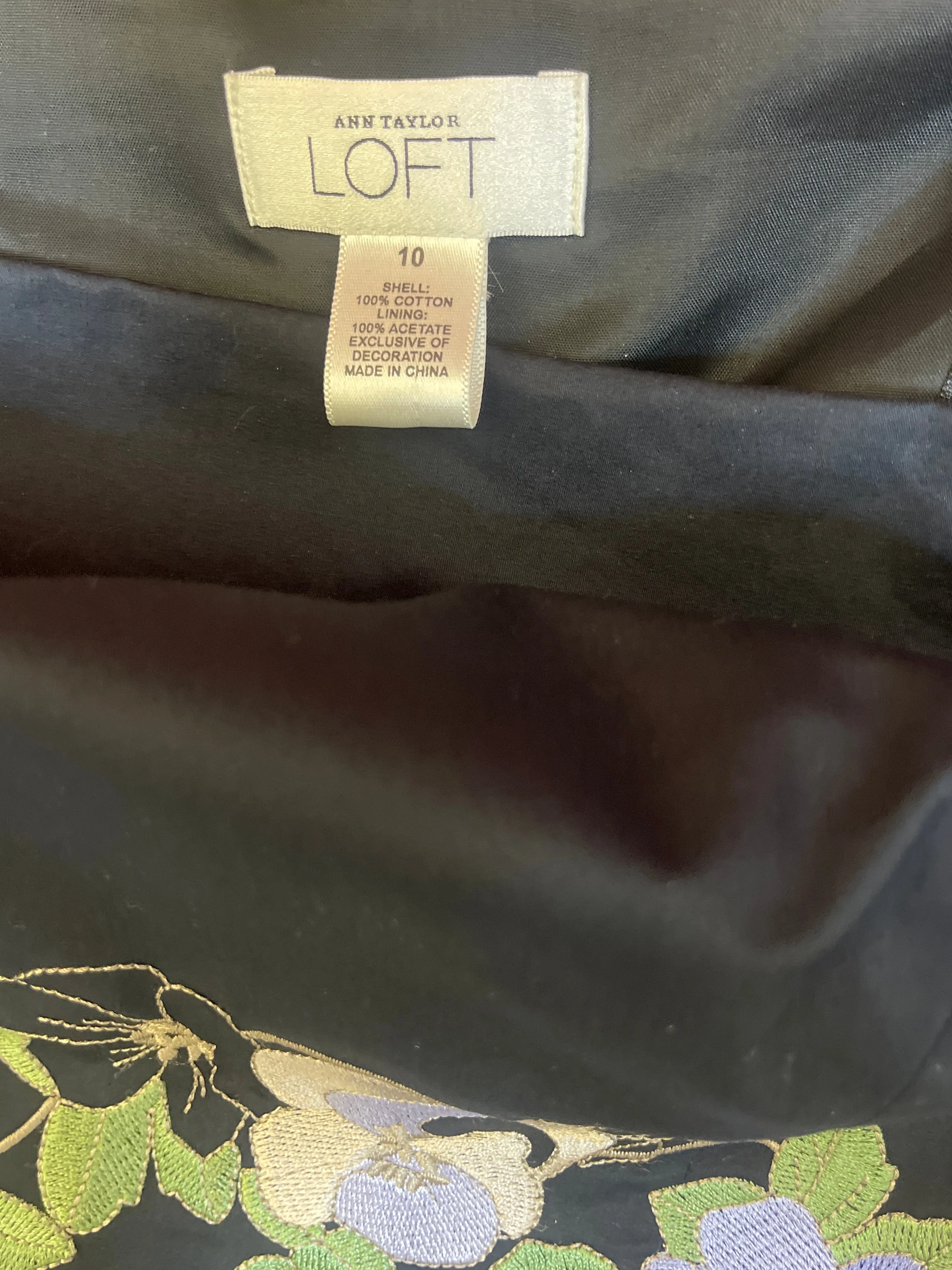 Dress Party Midi By Loft In Navy, Size: L