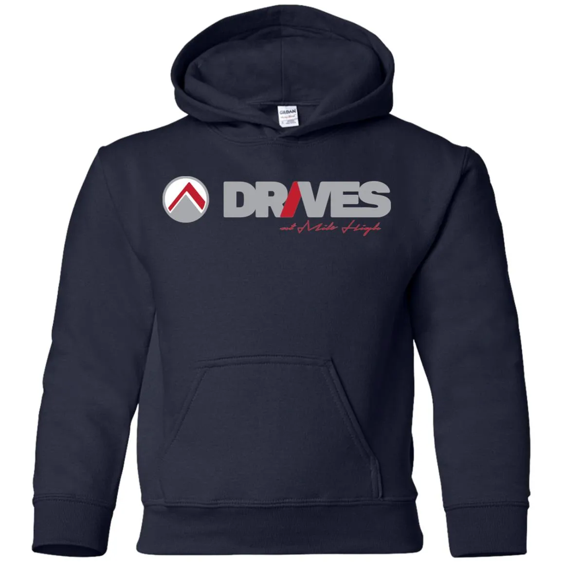 Drives light logo G185B Gildan Youth Pullover Hoodie