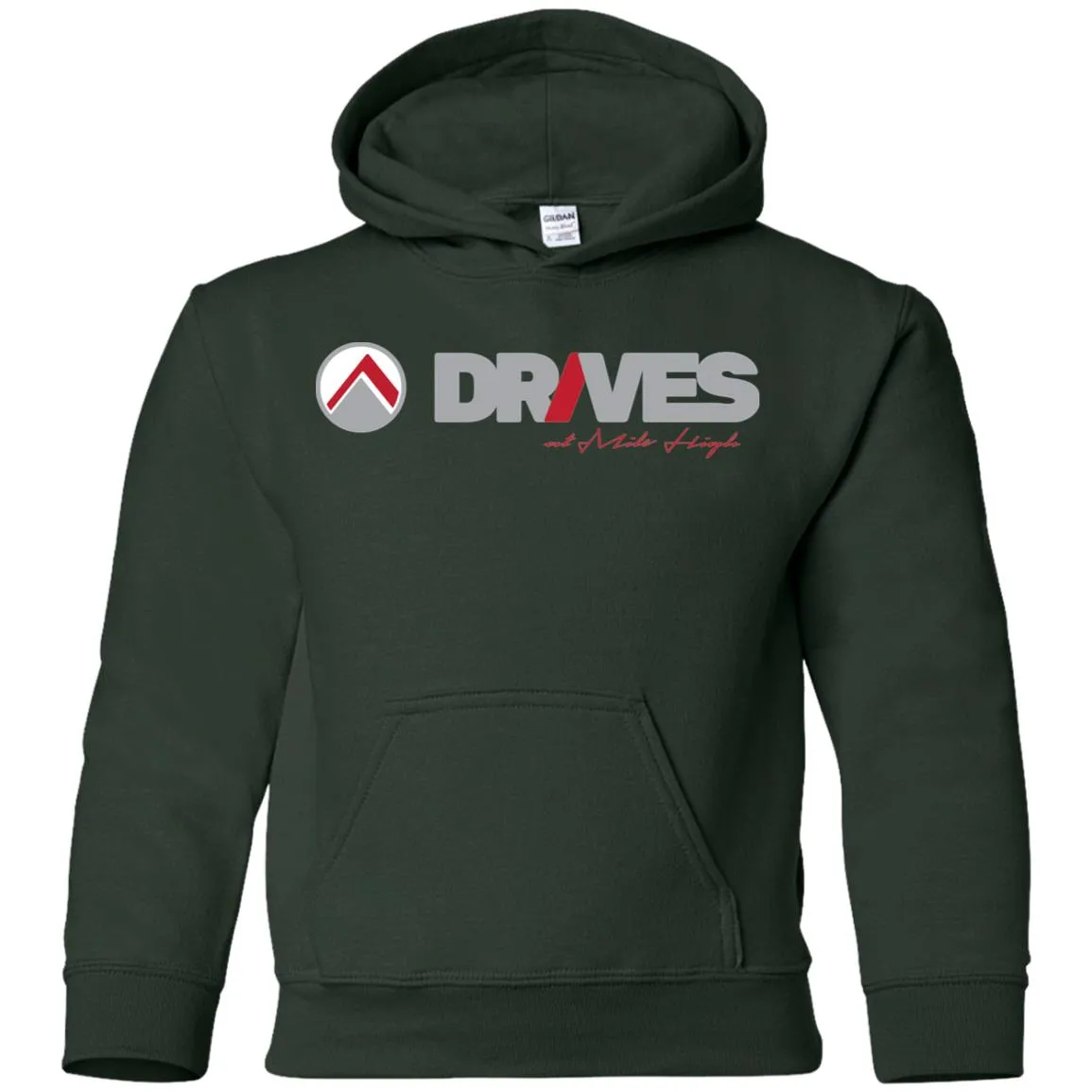 Drives light logo G185B Gildan Youth Pullover Hoodie