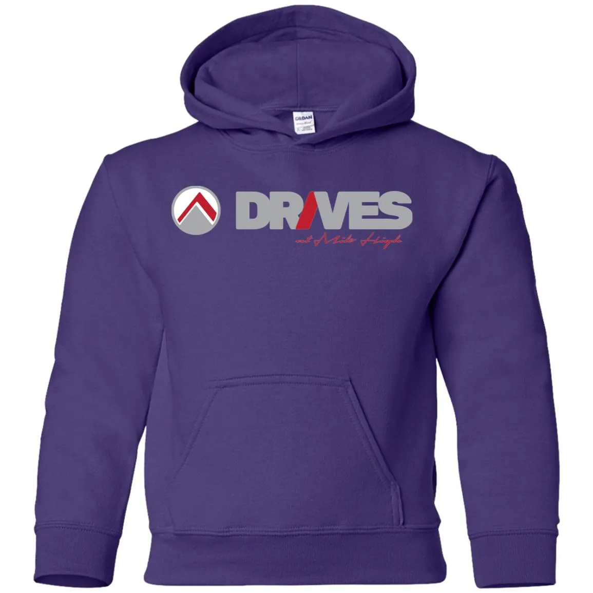 Drives light logo G185B Gildan Youth Pullover Hoodie