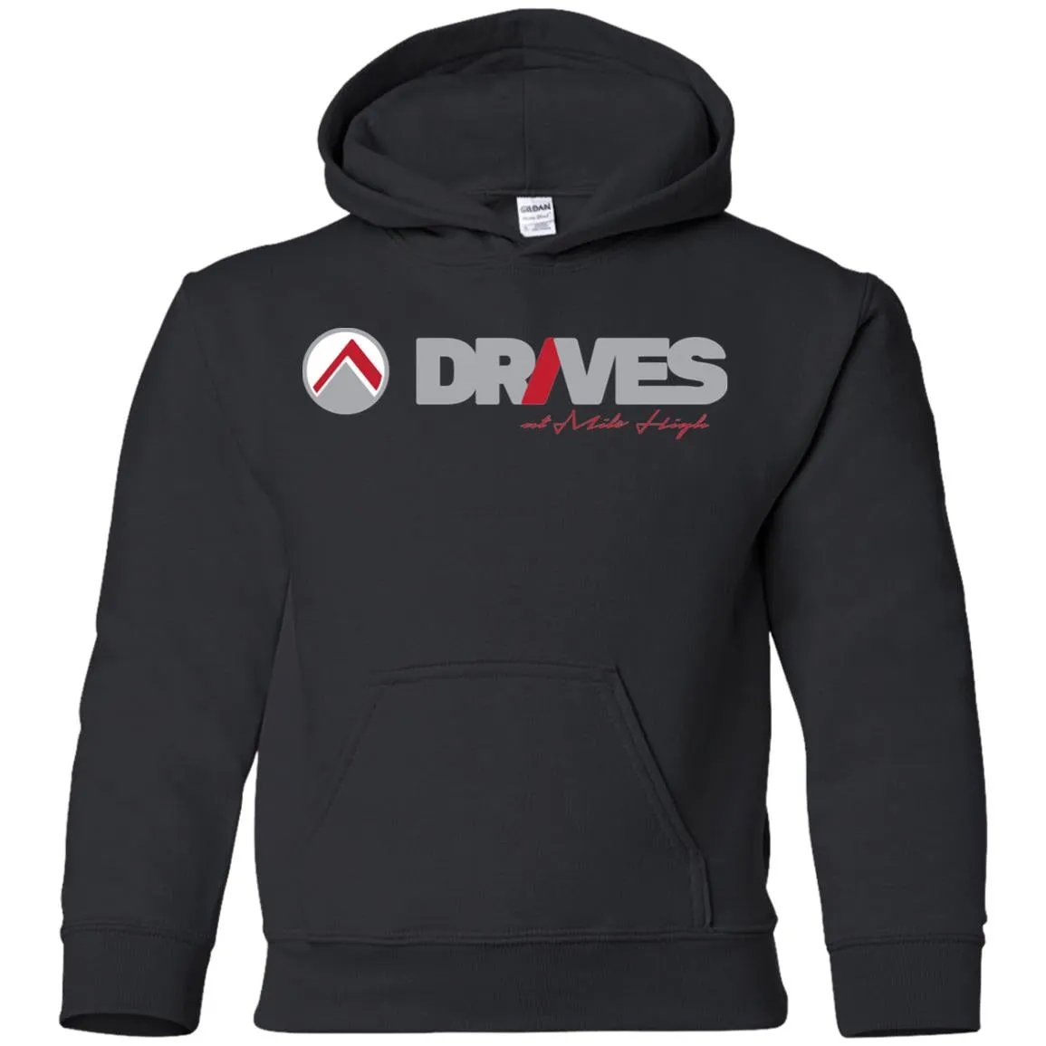 Drives light logo G185B Gildan Youth Pullover Hoodie