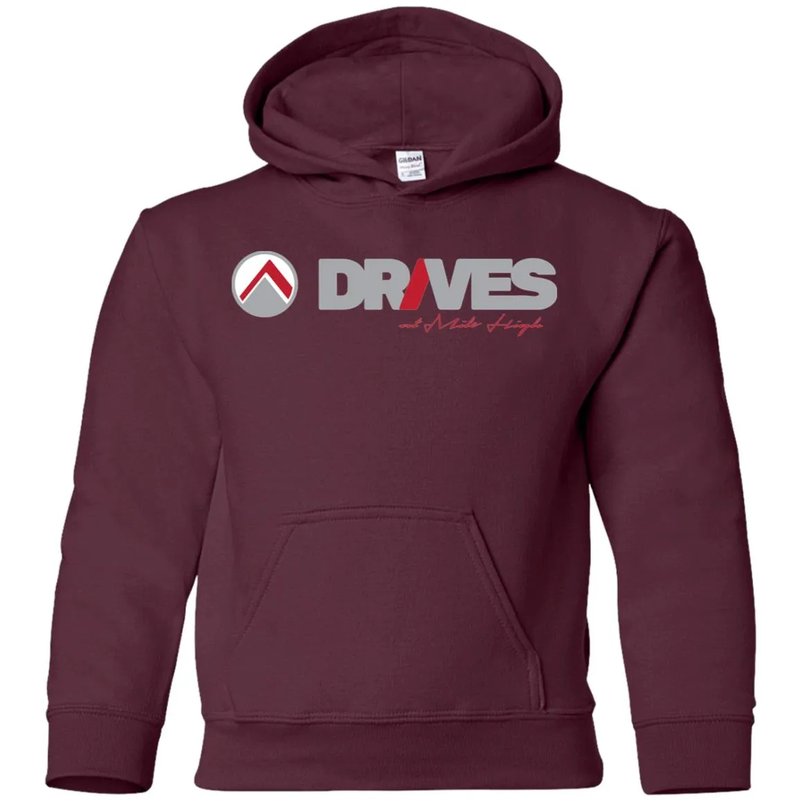 Drives light logo G185B Gildan Youth Pullover Hoodie