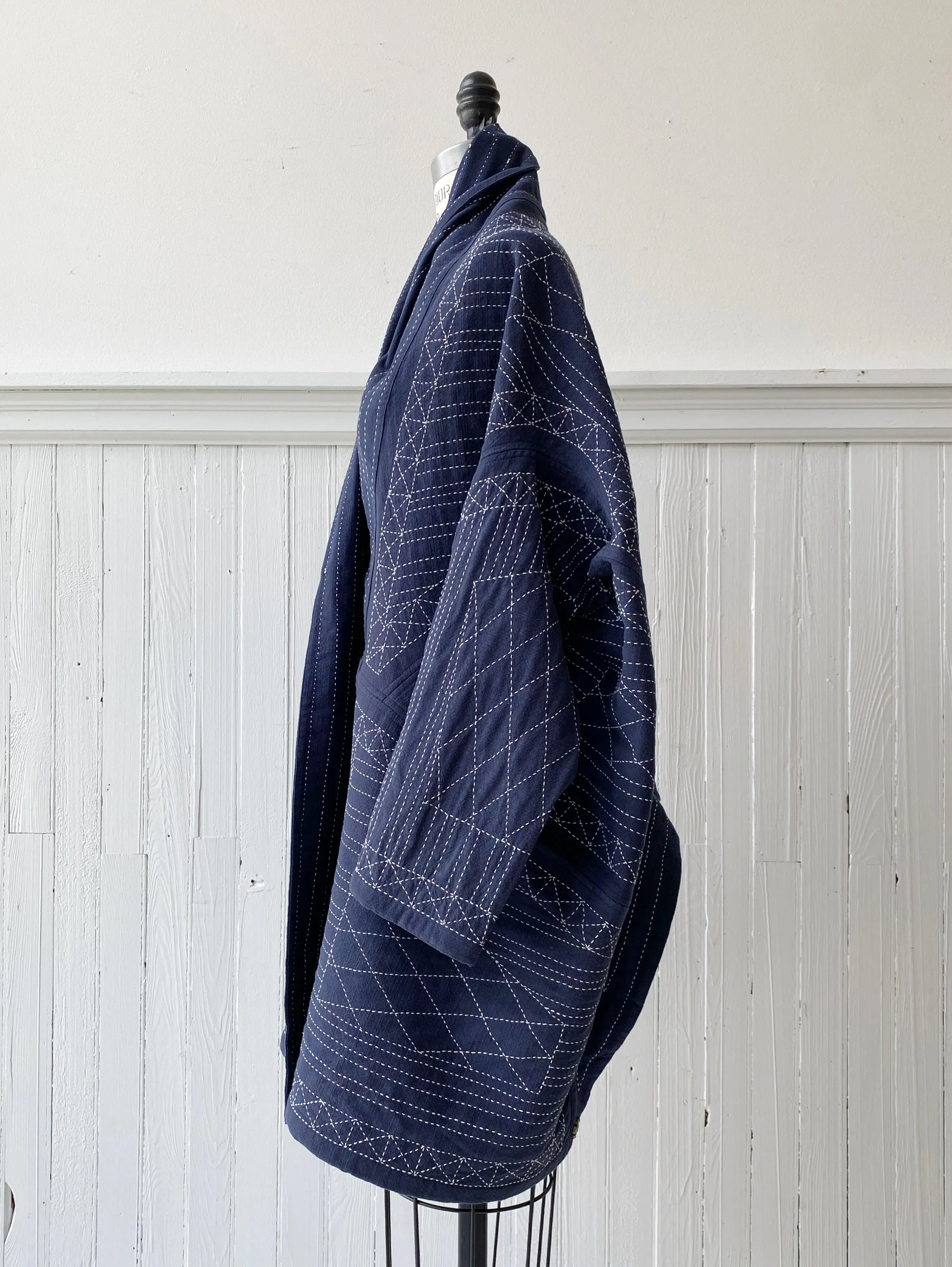 engineered kantha cocoon jacket
