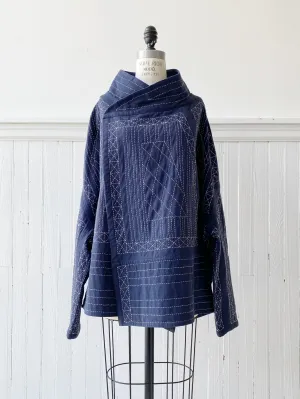 engineered kantha cocoon jacket