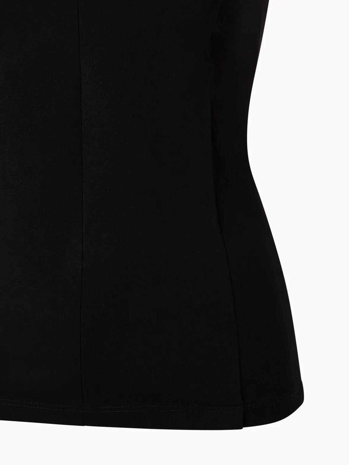 Fitted V-Neck Jersey Top