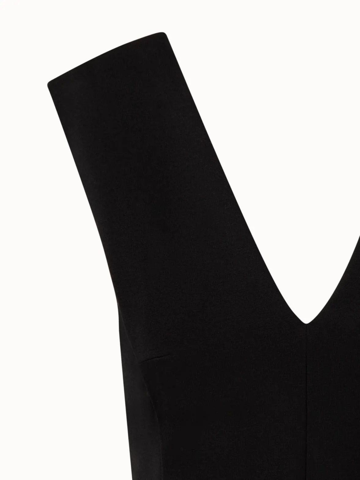 Fitted V-Neck Jersey Top