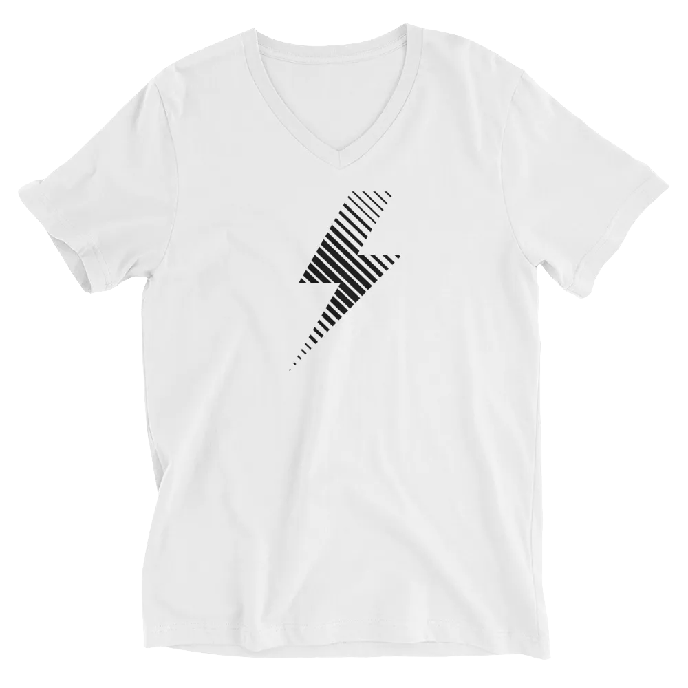 Flash Short V-Neck T-Shirt White