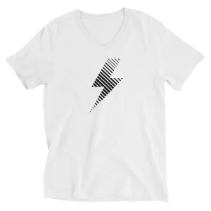 Flash Short V-Neck T-Shirt White