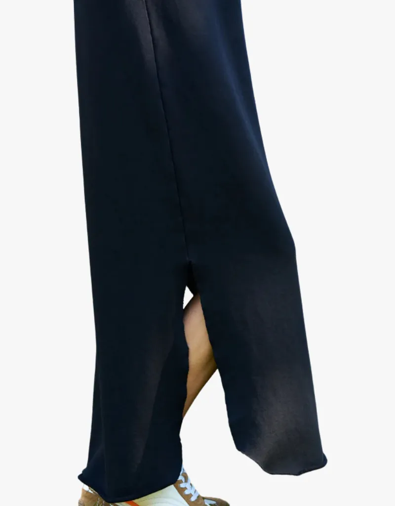 Frank & Eileen James Hooded Maxi Dress in British Royal Navy (Triple Fleece)