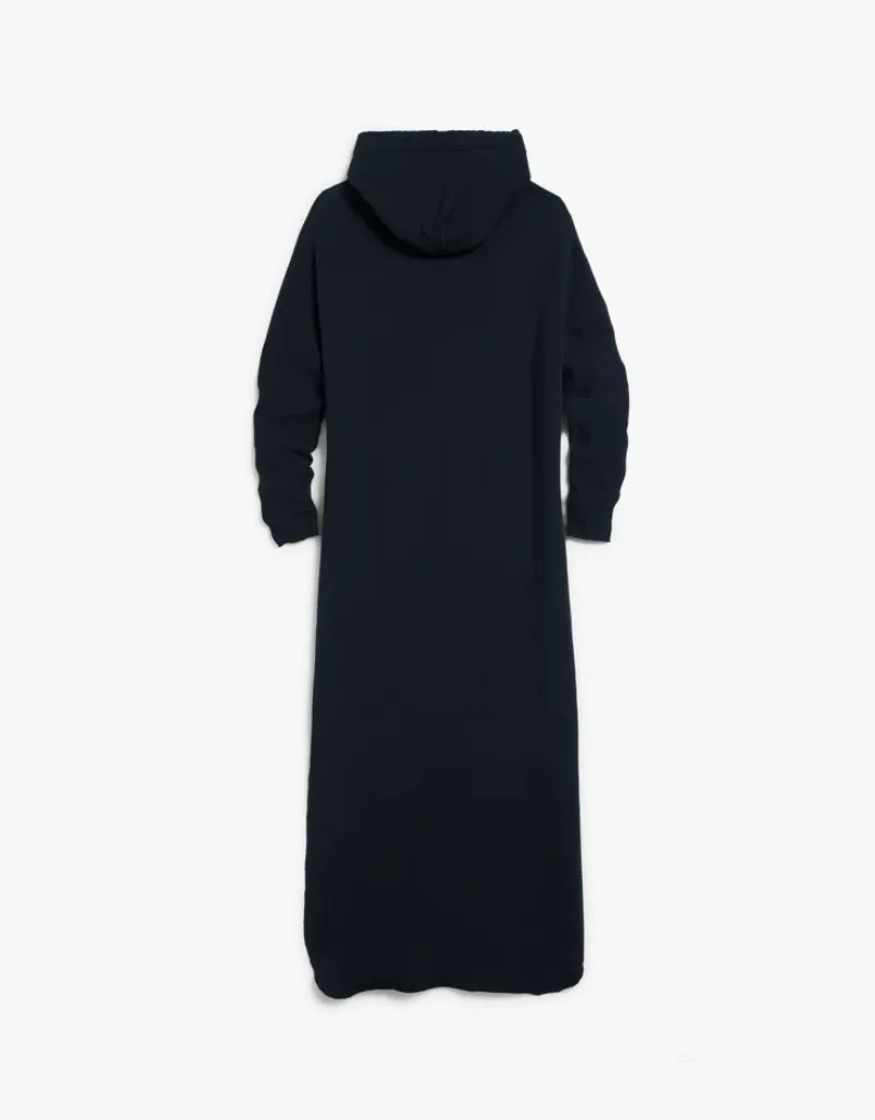 Frank & Eileen James Hooded Maxi Dress in British Royal Navy (Triple Fleece)