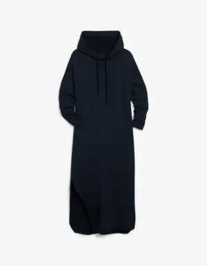 Frank & Eileen James Hooded Maxi Dress in British Royal Navy (Triple Fleece)